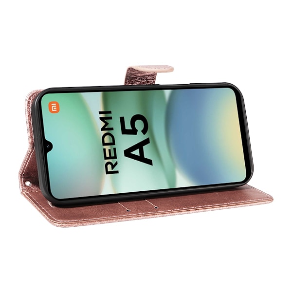 SKALO Xiaomi Redmi A5 4G PU-läder Plånboksfodral - Fler färger Rosa guld