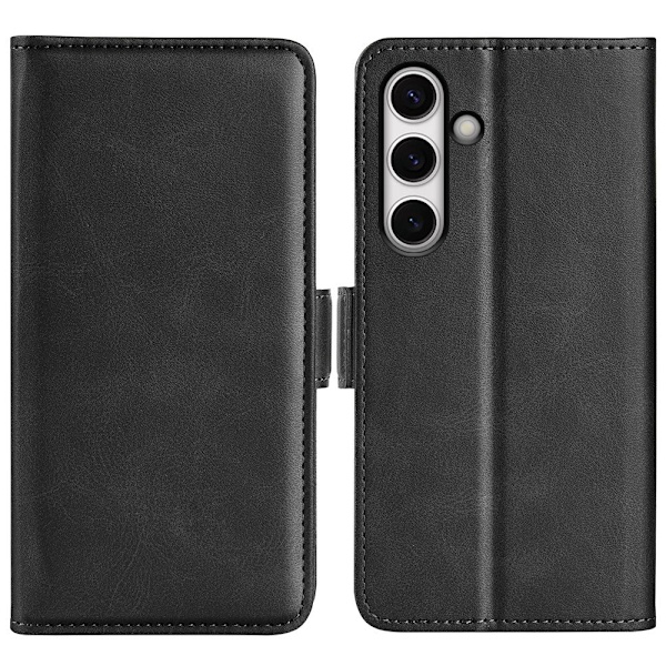 SKALO Samsung S24 FE Premium Plånboksfodral - Svart Svart