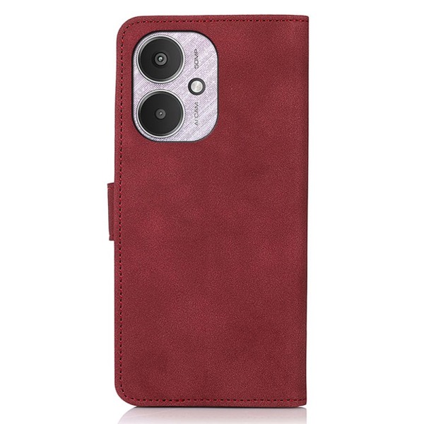 SKALO Xiaomi Redmi 13C 4G KHAZNEH Pungetui i PU-læder - Rød Red