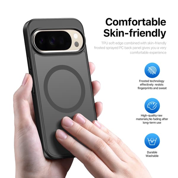 DUX DUCIS Yind Series Matte Finish Cover til Google Pixel 11 Pro XL - Sort Black