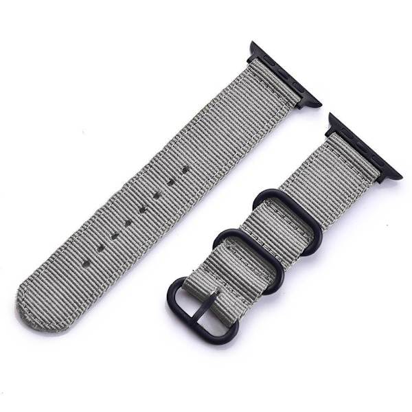 SKALO Nato-ranneke Nylon Apple Watch Series 1-3 38mm - Valitse väri Grey