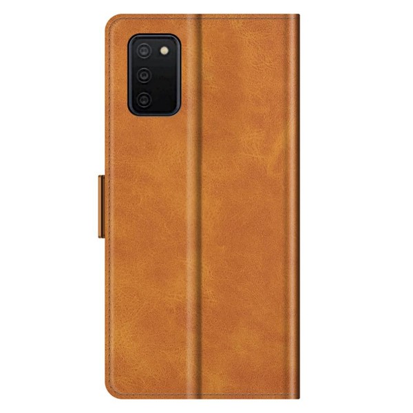 SKALO Samsung A02s / A03s Premium Wallet Case - vaaleanruskea Light brown