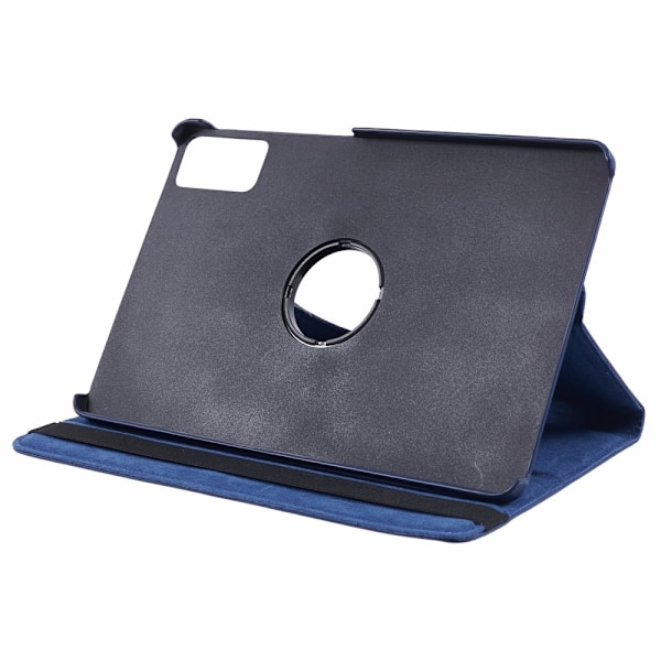 SKALO Xiaomi Redmi Pad SE 360 Litchi Flip Cover - Mørkeblå Dark blue