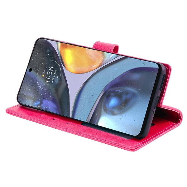 SKALO Motorola Moto G22 Mandala Flip Cover - Cerise Cerise