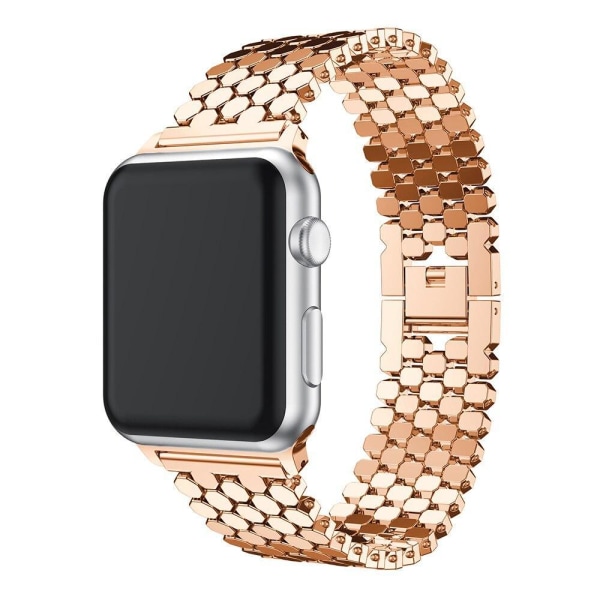 SKALO Fish Scale Metal Armbånd Apple Watch Series 1-3 38mm - Vælg farve Pink gold