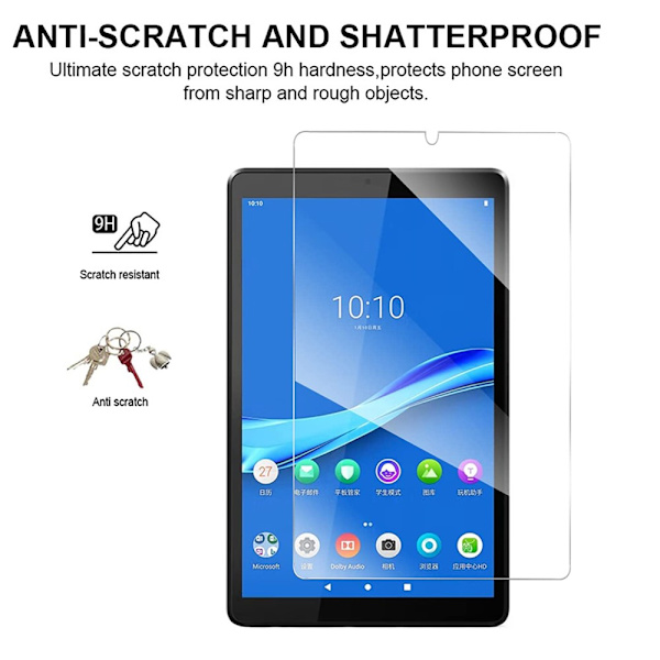 SKALO Lenovo Tab M8 Gen 4 Skärmskydd i Härdat glas Transparent