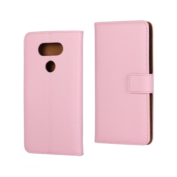 Lompakkokotelo aitoa nahkaa LG G5 - enemmän värejä Pink