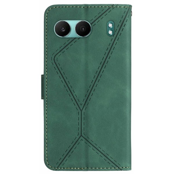SKALO OnePlus Nord 4 Embossed Plånboksfodral i PU-Läder - Grön Grön