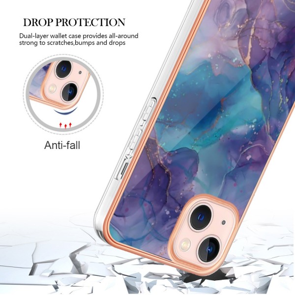 SKALO iPhone 15 Marmori TPU kuori - #5 Multicolor