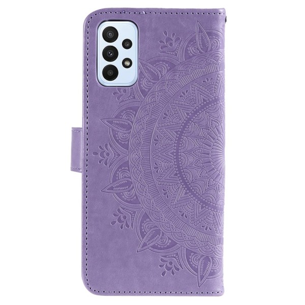SKALO Samsung A23 5G Mandala lompakkokotelo - Violetti Purple