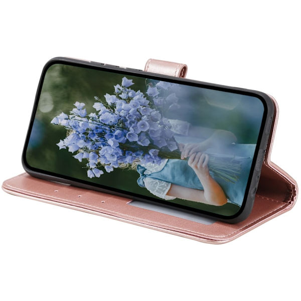 SKALO Motorola Moto G85 5G Mandala lompakkokotelo - Ruusukulta Pink gold