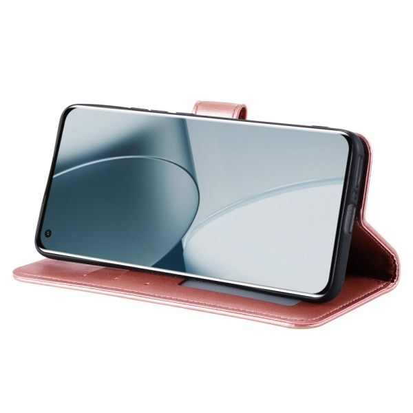 SKALO OnePlus 10T 5G Mandala Flip Cover - Rosa guld Pink gold
