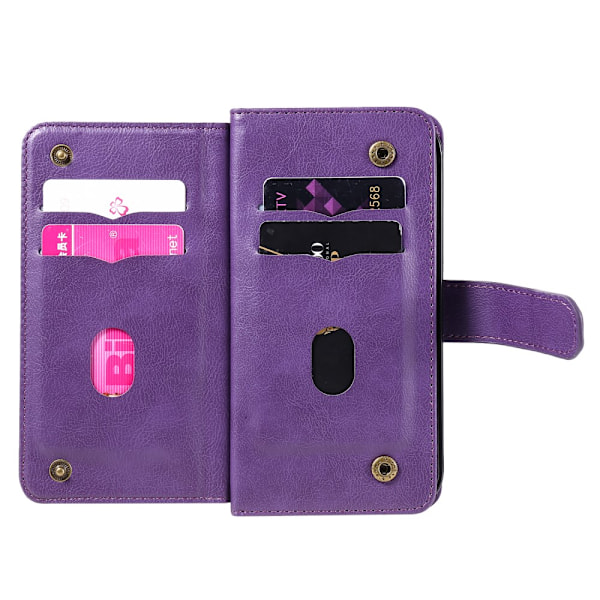 SKALO iPhone 16 10-RUM Flip Cover - Lilla Purple