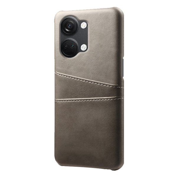 SKALO OnePlus Nord 3 5G / Ace 2V PU-Läder Korthållare Skal - Grå grå
