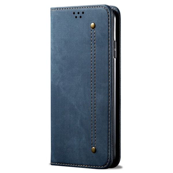 SKALO iPhone 16 Pro Jeans Flip Cover - Blå Blue