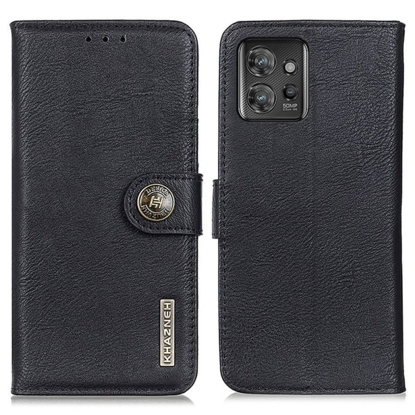 SKALO Motorola ThinkPhone 5G KHAZNEH Premium Plånboksfodral i PU Svart