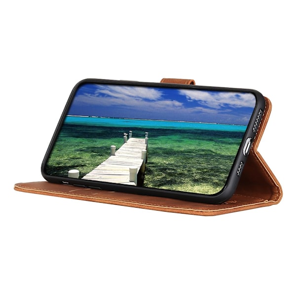 SKALO OnePlus 12 5G KHAZNEH Plånboksfodral i PU-Läder - Brun Brun