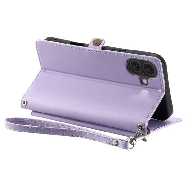 SKALO iPhone 16 Plus Evelope Clutch 5-RUM - Lilla Purple
