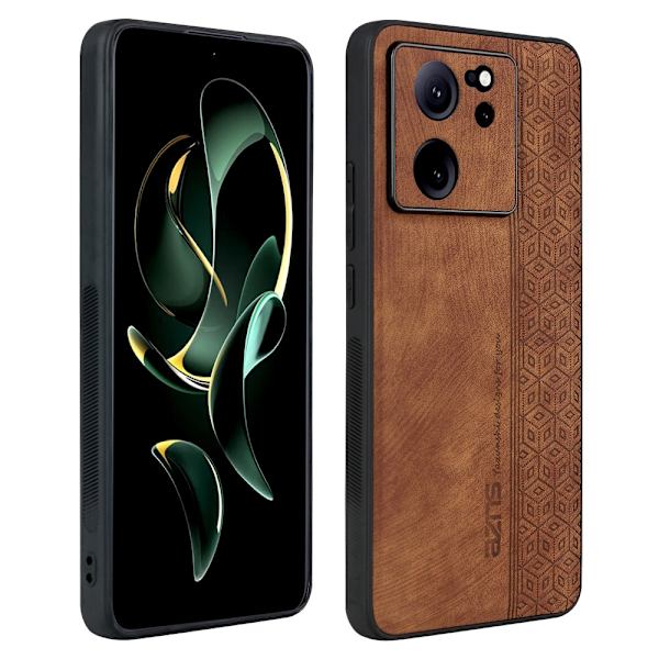 SKALO Xiaomi 13T/13T Pro AZNS PU læder Cover - Brun Brown