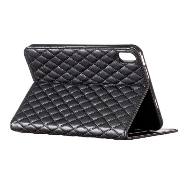 SKALO iPad Mini (2021) BINFEN COLOR Quiltet Flip Cover - Sort Black