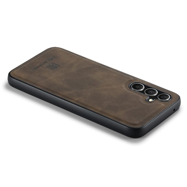 DG MING Samsung A36 5G Premium PU-Läder Hybrid Skal - Mörkbrun Mörkbrun