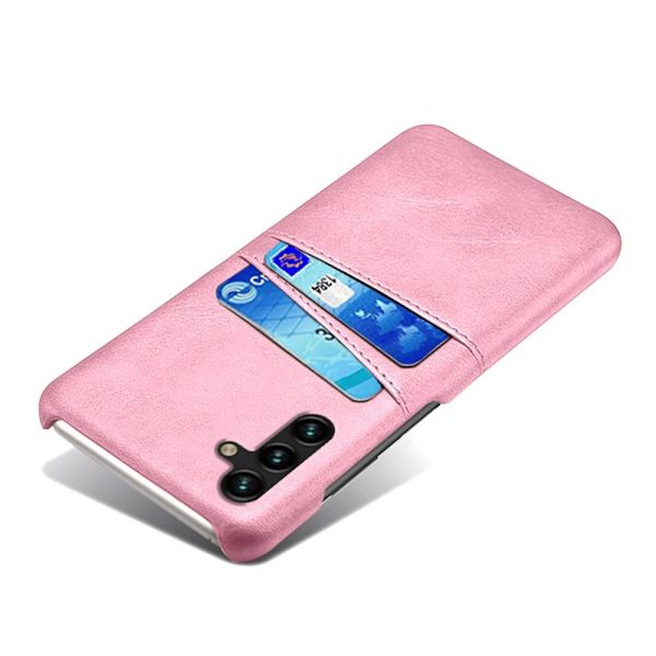 SKALO Samsung A34 5G PU-nahkainen Korttikotelo - Ruusukulta Pink gold