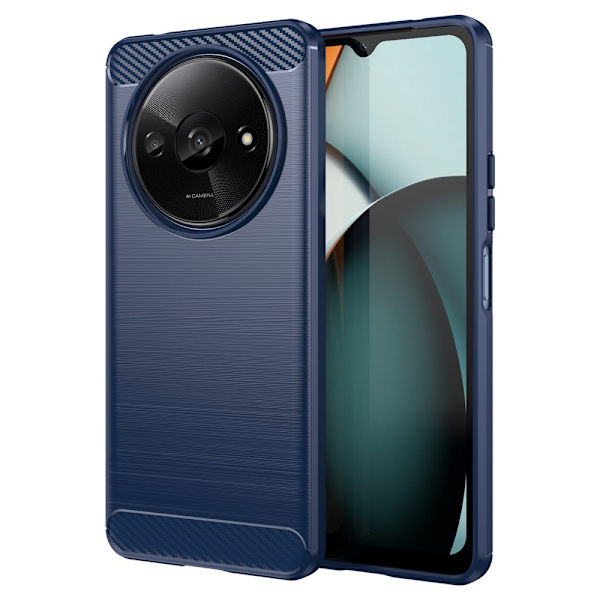 SKALO Xiaomi Redmi A3 Armor Carbon Iskunkestävä TPU suojakuori - Valitse väri Blue