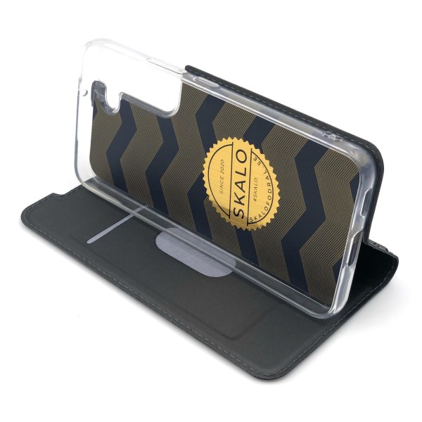 SKALO Samsung S22+ Lompakkokotelo Ultra-ohut muotoilu - Valitse väri Gold
