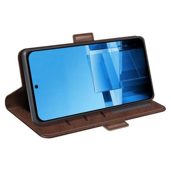 SKALO Asus Zenfone 11 Ultra 5G Premium Wallet Flip Cover - Brun Brown