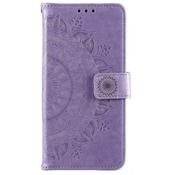 SKALO Samsung S22 Mandala Pung Etui - Lilla Purple