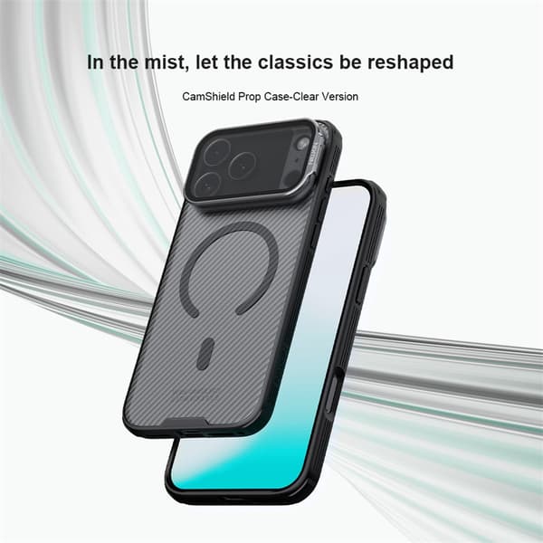NILLKIN Camshield Prop Magnetic Series Cover til iPhone 18 Pro Max - Sort Black