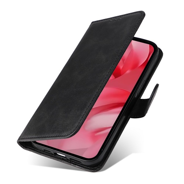 SKALO Google Pixel 9a PU-læder Flip Cover - Vælg farve Black