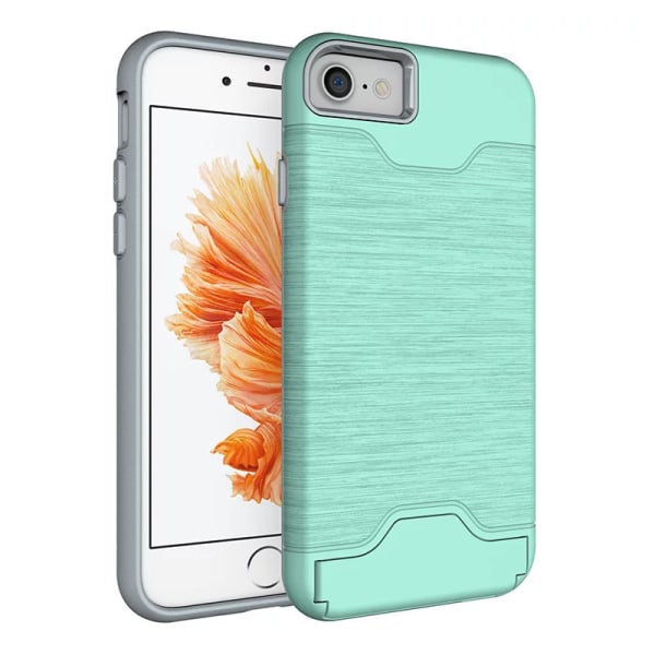 iPhone 6/6S | Armor skal | Korthållare Turquoise