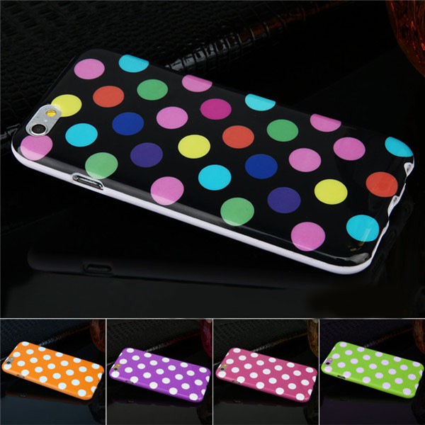 Polka TPU Skal till iPhone 6/6S Green
