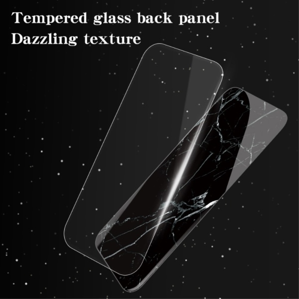 SKALO Samsung S24 Marmor Härdat Glas TPU-skal - Motiv 3 multifärg