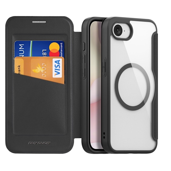 DUX DUCIS iPhone 16e Skin X Pro Plånbok - Svart Svart