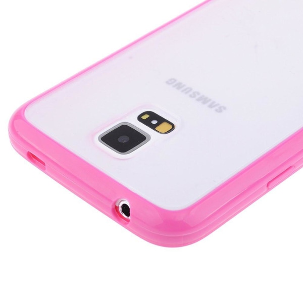 Frostat Transparent skal med färgad ram Samsung S5 - fler färger Vit