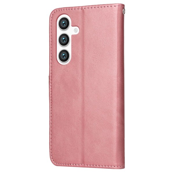 SKALO Samsung S24+ PU-Läder Plånboksfodral - Fler färger Rosa