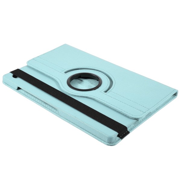 SKALO Samsung Tab A8 10.5 (2021/2022) 360 Litchi Flip Cover - Tu Turquoise