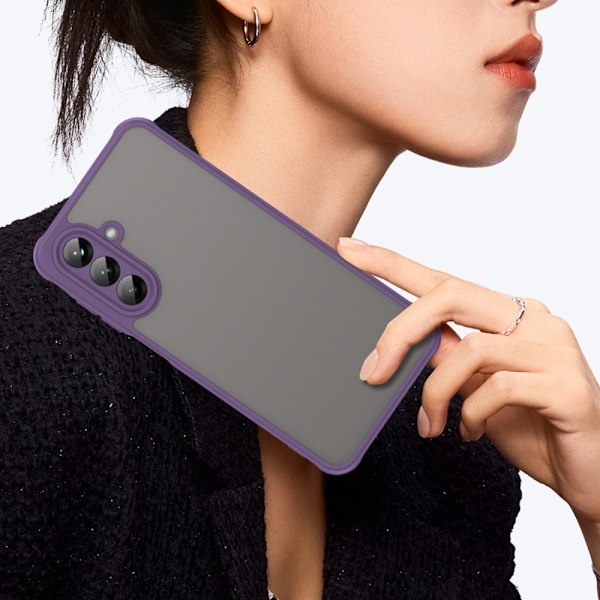 SKALO Samsung A26 5G Color Bumper Frosted Suojakuori - Violetti Purple