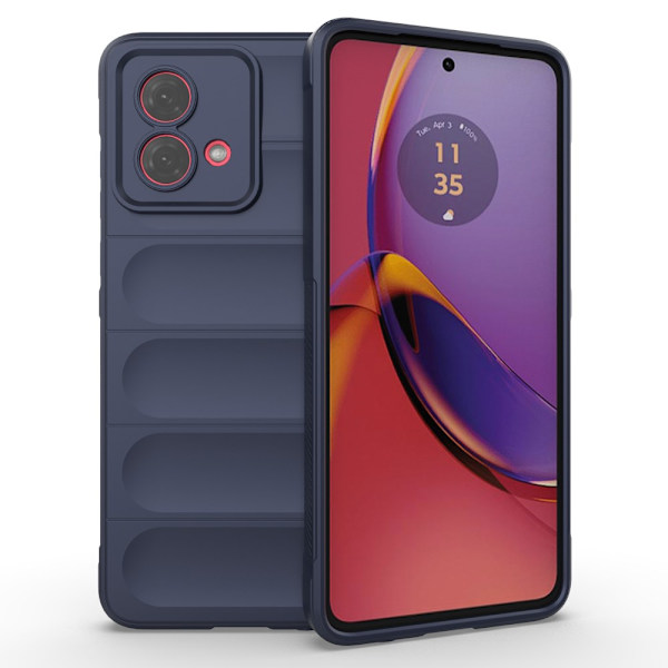 SKALO Motorola Moto G84 5G Rugged Bumpers TPU-suojakuori Dark blue
