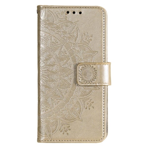 SKALO Samsung S22 Mandala Plånboksfodral - Guld Guld
