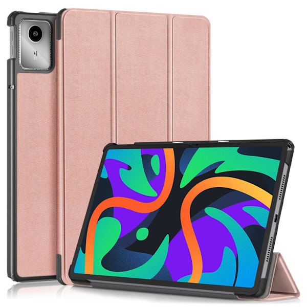 SKALO Lenovo Tab M11 Trifold Flip Cover - Rosa guld Pink gold