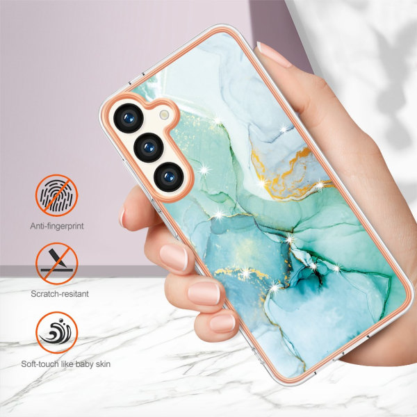 SKALO Samsung S24 Marmor TPU-skal - Motiv 4 multifärg