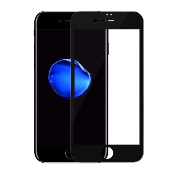 SKALO iPhone SE (2020/2022) FULL-FIT Hærdet Glas Skærmbeskyttels Black