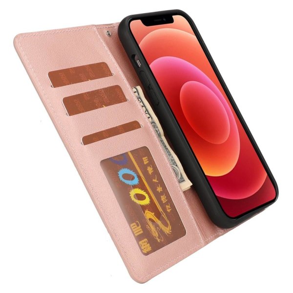 SKALO iPhone 13 DOLIZMA 2 i 1 Magnet Plånboksfodral - Roséguld Rosa guld