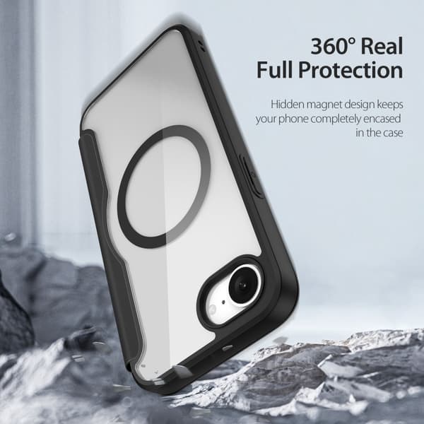 DUX DUCIS Skin X Pro Flip Cover til iPhone 17e - Sort Black