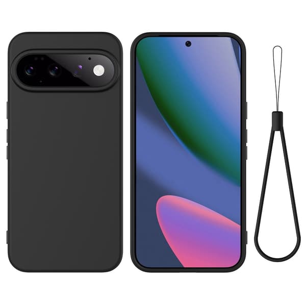 SKALO Tynd Silikone Cover til Google Pixel 11 Pro - Sort Black