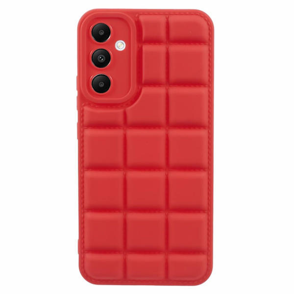 SKALO Samsung A15 4G Puffer Bumper TPU-suojakuori - Punainen Red