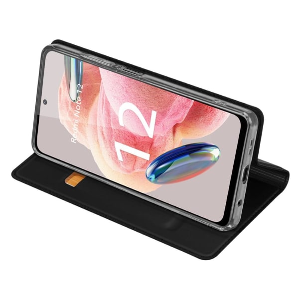 DUX DUCIS Xiaomi Redmi Note 12 4G Skin Pro Series Flip Cover - Sort Black